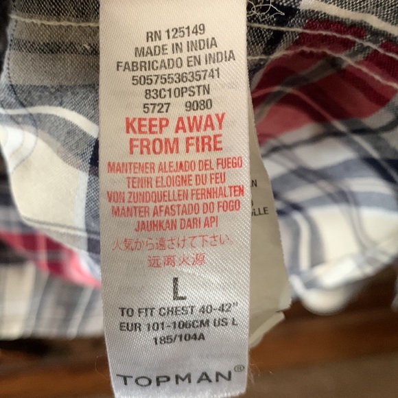 TOPMAN Button Down Shirt - Picture 4 of 6